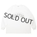 COOTIE PRODUCTIONS/Open End Yarn Print L/S Tee（White）［プリント長袖T-24春夏］