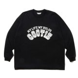 COOTIE PRODUCTIONS/Open End Yarn Print L/S Tee（Black）［プリント長袖T-24春夏］