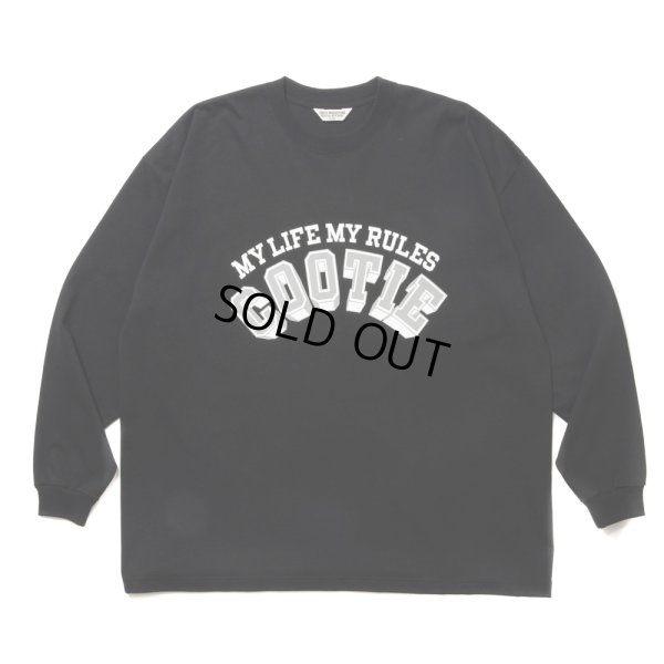 画像1: COOTIE PRODUCTIONS/Open End Yarn Print L/S Tee（Black）［プリント長袖T-24春夏］