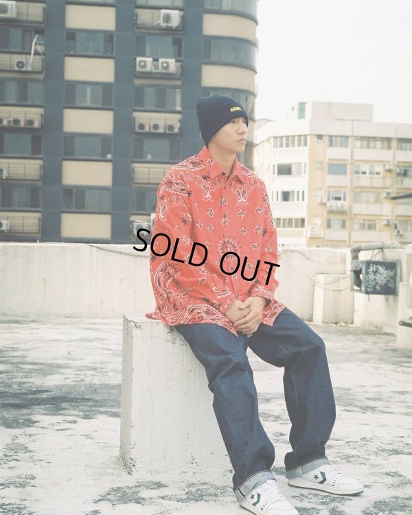 画像4: CHALLENGER/L/S BANDANA NEL SHIRT（GRAY）［バンダナネルシャツ-23秋冬］