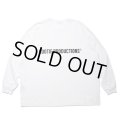 COOTIE PRODUCTIONS/Print Oversized L/S Tee（White）［オーバーサイズ長袖T-24春夏］