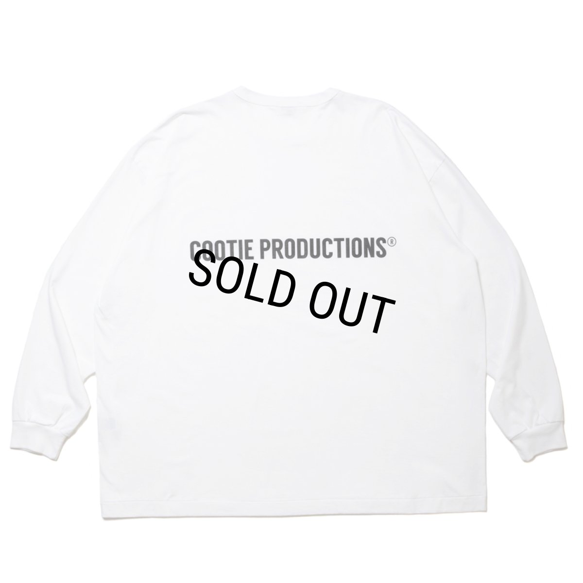 画像1: COOTIE PRODUCTIONS/Print Oversized L/S Tee（White）［オーバーサイズ長袖T-24春夏］ (1)