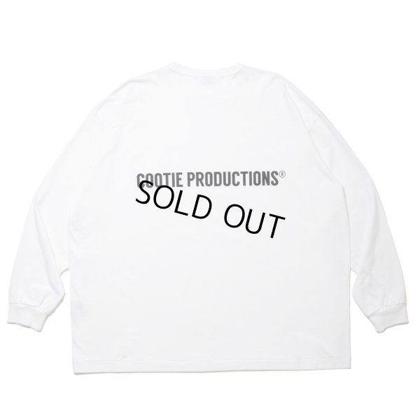 画像1: COOTIE PRODUCTIONS/Print Oversized L/S Tee（White）［オーバーサイズ長袖T-24春夏］