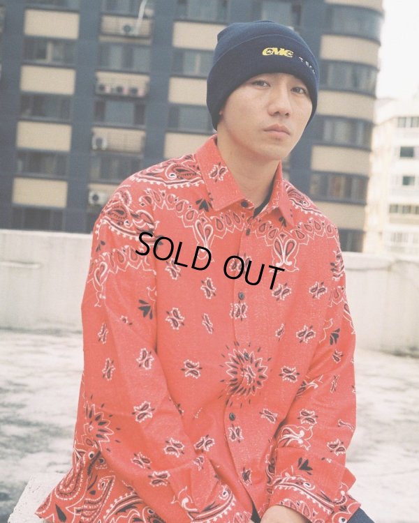 画像3: CHALLENGER/L/S BANDANA NEL SHIRT（GRAY）［バンダナネルシャツ-23秋冬］