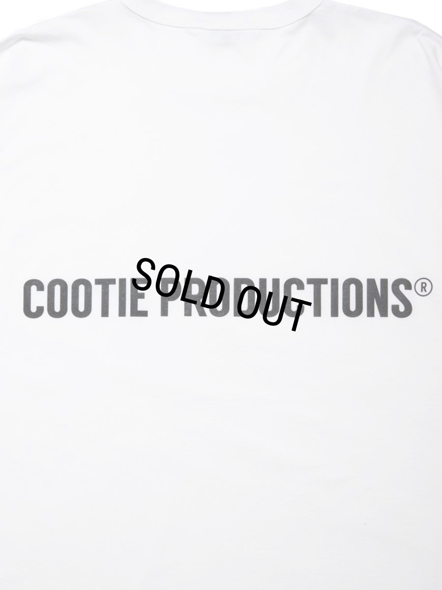 画像4: COOTIE PRODUCTIONS/Print Oversized L/S Tee（White）［オーバーサイズ長袖T-24春夏］ (4)