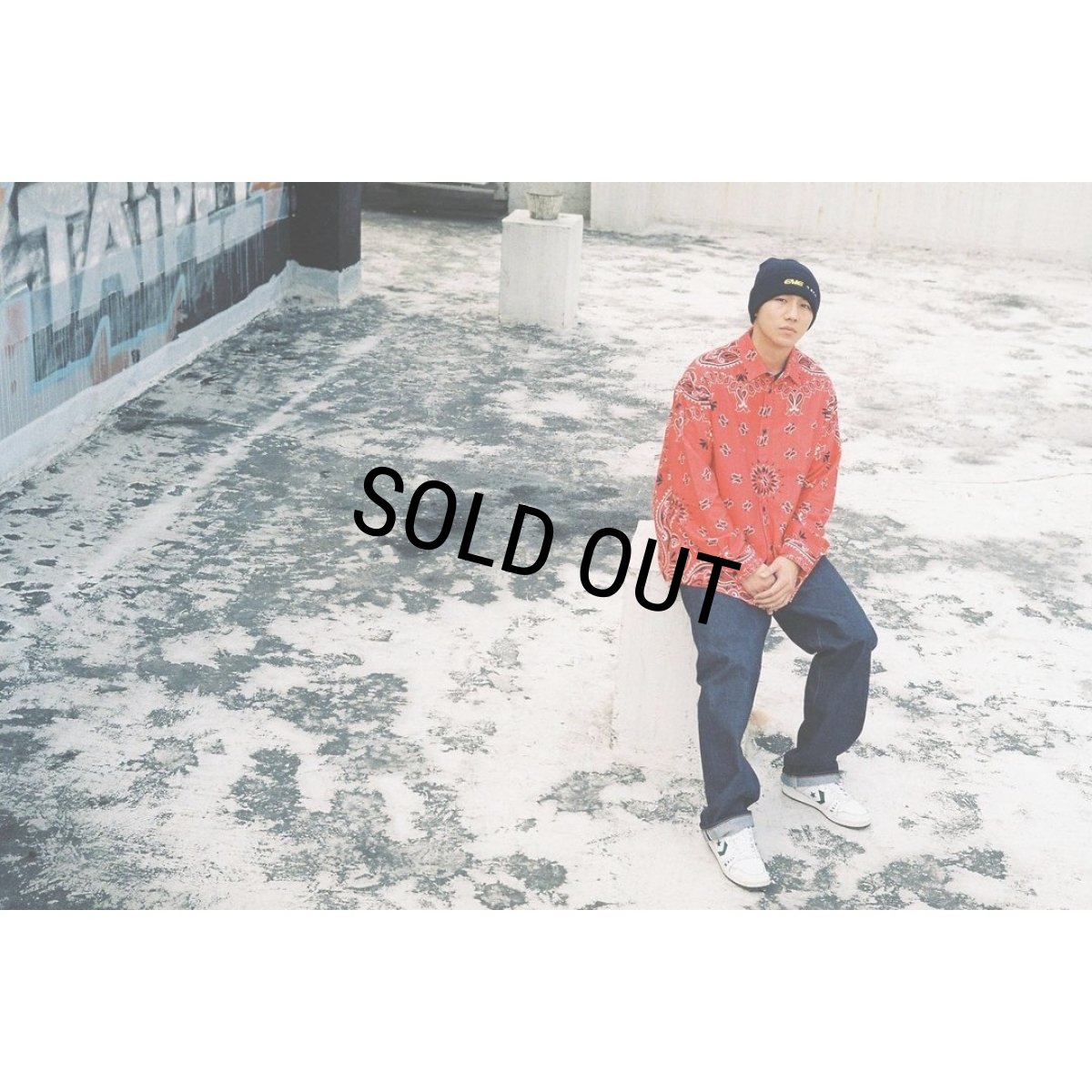 画像8: CHALLENGER/L/S BANDANA NEL SHIRT（RED）［バンダナネルシャツ-23秋冬］ (8)