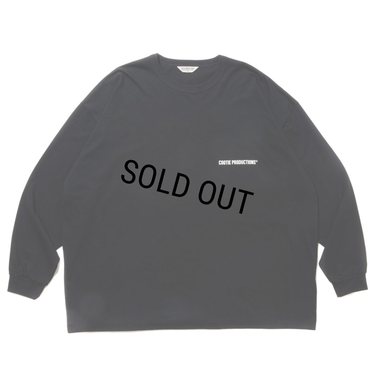 画像2: COOTIE PRODUCTIONS/Print Oversized L/S Tee（Black）［オーバーサイズ長袖T-24春夏］ (2)