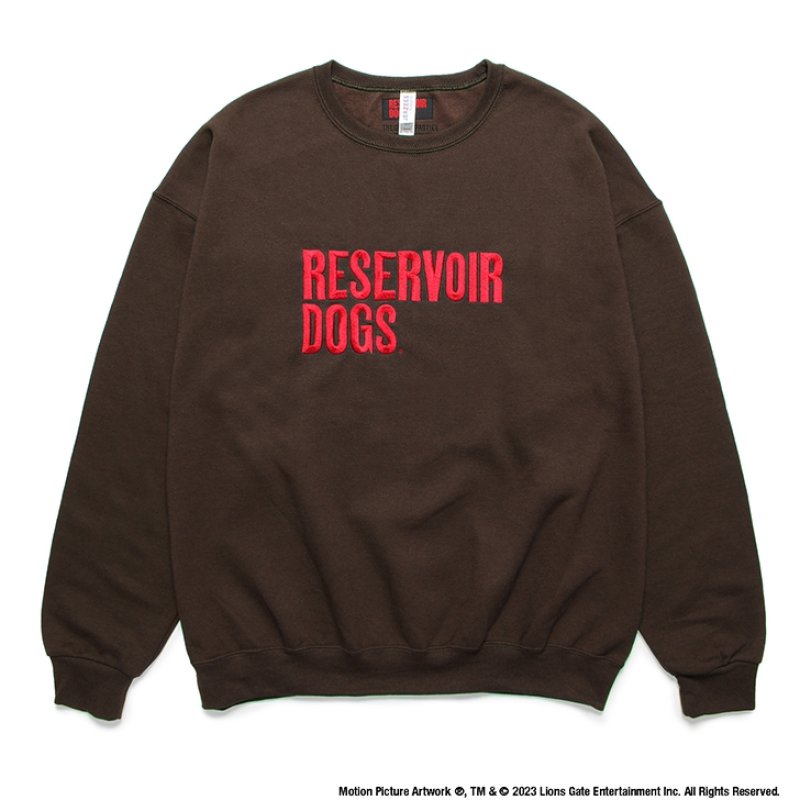 画像1: WACKO MARIA/RESERVOIR DOGS / SWEAT SHIRT（BROWN）［クルーネックスウェット-24春夏］