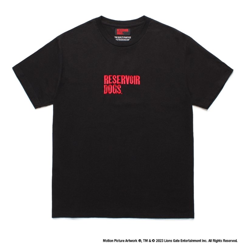 画像1: WACKO MARIA/RESERVOIR DOGS / T-SHIRT（BLACK）［刺繍T-24春夏］
