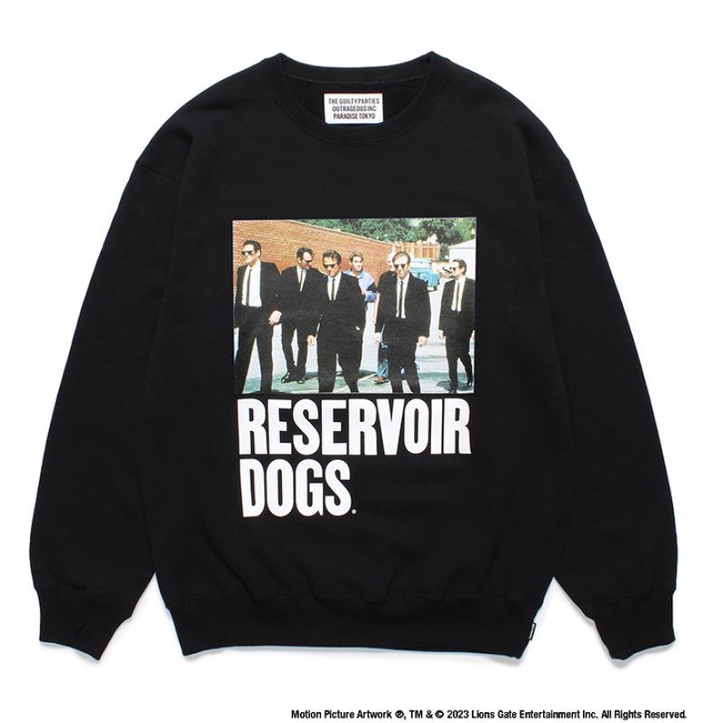 画像1: WACKO MARIA/RESERVOIR DOGS / HEAVY WEIGHT CREW NECK SWEAT SHIRT（BLACK）［クルーネックスウェット-24春夏］