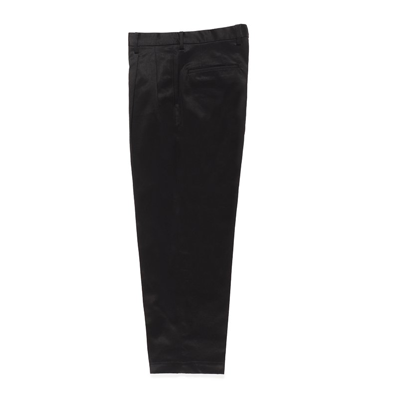 画像1: WACKO MARIA/DOUBLE PLEATED CHINO TROUSERS（BLACK）［ツータックチノトラウザース-24春夏］