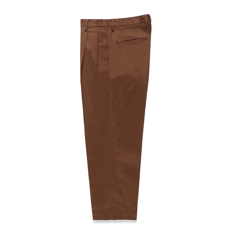 画像1: WACKO MARIA/DOUBLE PLEATED CHINO TROUSERS（BROWN）［ツータックチノトラウザース-24春夏］