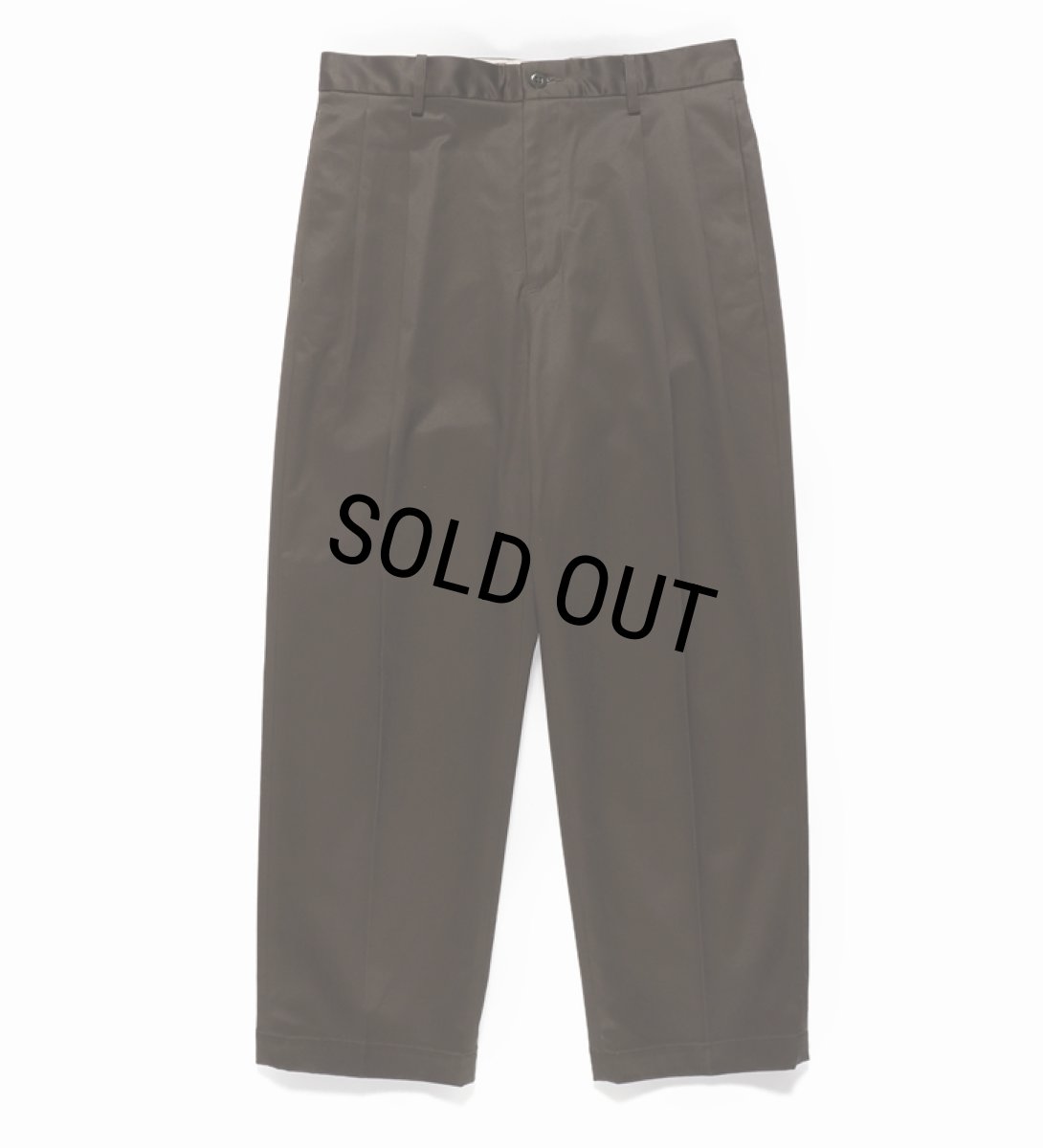 画像2: WACKO MARIA/DOUBLE PLEATED CHINO TROUSERS（KHAKI）［ツータックチノトラウザース-24春夏］ (2)