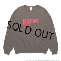 WACKO MARIA/RESERVOIR DOGS / SWEAT SHIRT（BROWN）［クルーネックスウェット-24春夏］