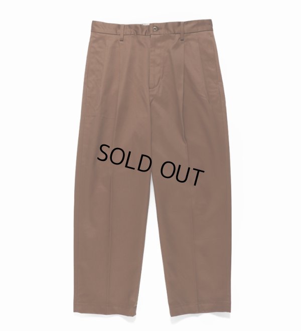 画像2: WACKO MARIA/DOUBLE PLEATED CHINO TROUSERS（BROWN）［ツータックチノトラウザース-24春夏］