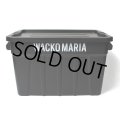 WACKO MARIA/THOR / LARGE TOTES WITH LID 75L（BLACK）［75L コンテナ-24春夏］