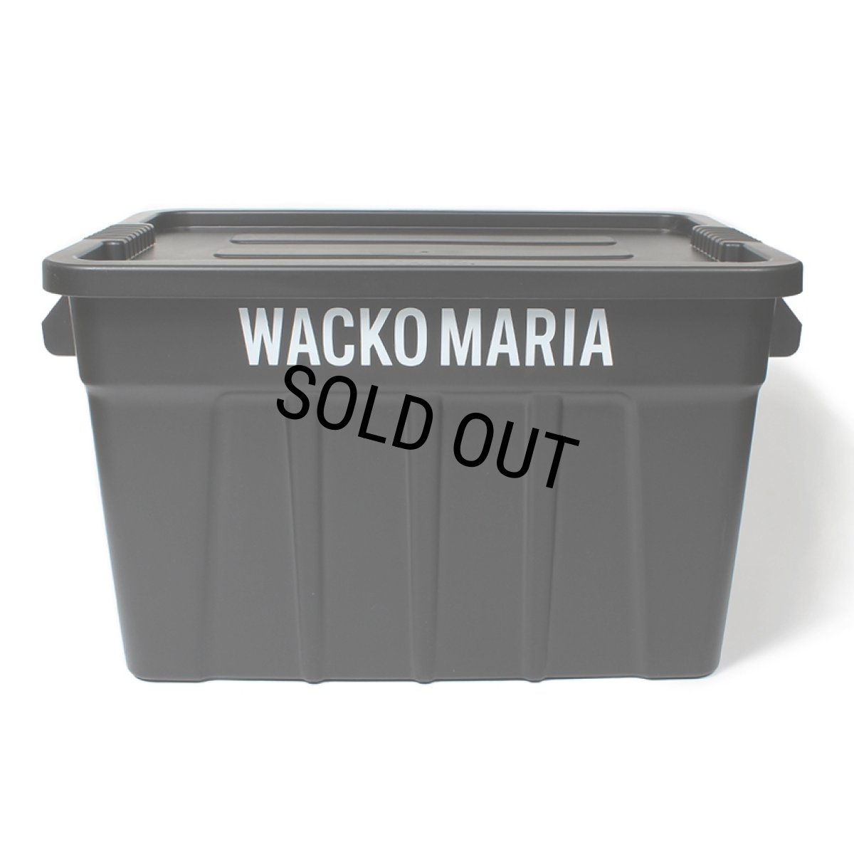 画像1: WACKO MARIA/THOR / LARGE TOTES WITH LID 75L（BLACK）［75L コンテナ-24春夏］ (1)