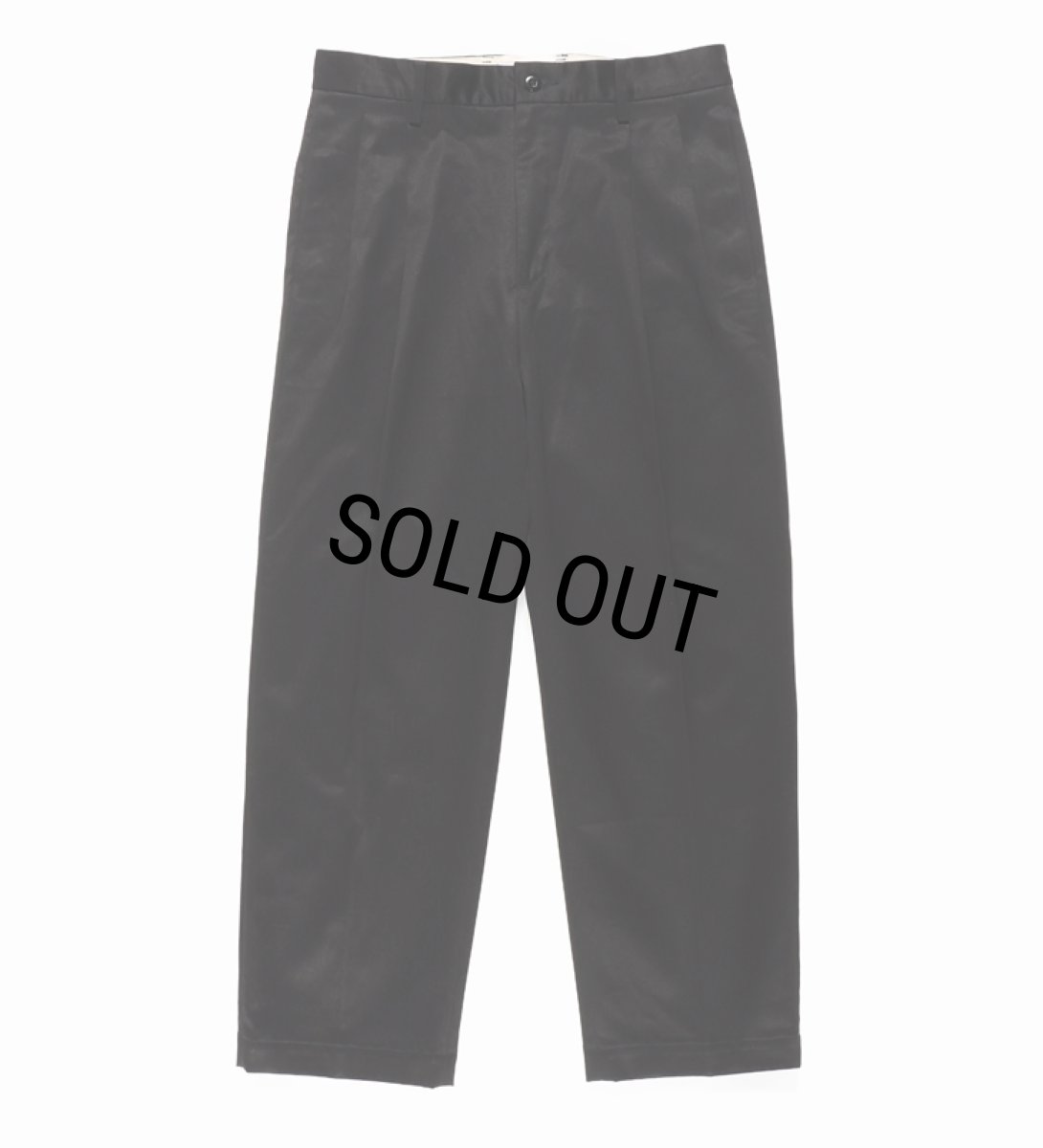 画像2: WACKO MARIA/DOUBLE PLEATED CHINO TROUSERS（BLACK）［ツータックチノトラウザース-24春夏］ (2)