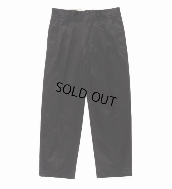 画像2: WACKO MARIA/DOUBLE PLEATED CHINO TROUSERS（BLACK）［ツータックチノトラウザース-24春夏］