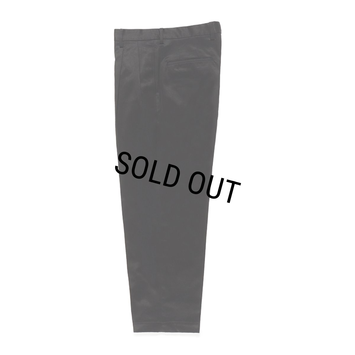 画像1: WACKO MARIA/DOUBLE PLEATED CHINO TROUSERS（BLACK）［ツータックチノトラウザース-24春夏］ (1)
