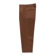 画像1: WACKO MARIA/DOUBLE PLEATED CHINO TROUSERS（BROWN）［ツータックチノトラウザース-24春夏］ (1)