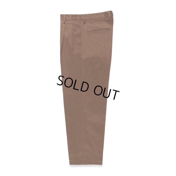 画像1: WACKO MARIA/DOUBLE PLEATED CHINO TROUSERS（BROWN）［ツータックチノトラウザース-24春夏］