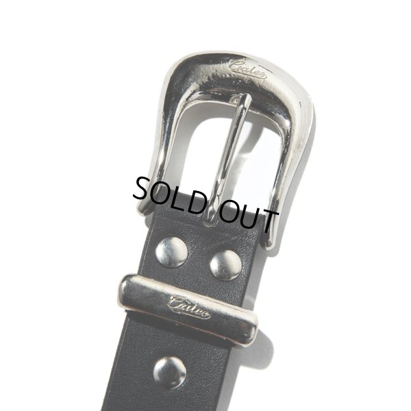 画像2: CALEE/LEATHER PLANE BELT（BLACK）［レザープレーンベルト-23秋冬］
