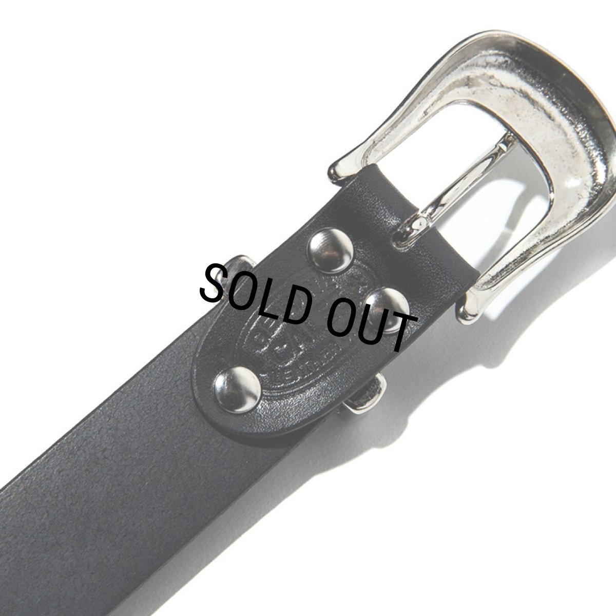 画像3: CALEE/LEATHER PLANE BELT（BLACK）［レザープレーンベルト-24春夏］ (3)