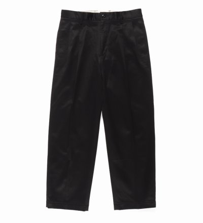 画像2: WACKO MARIA/DOUBLE PLEATED CHINO TROUSERS（BLACK）［ツータックチノトラウザース-24春夏］