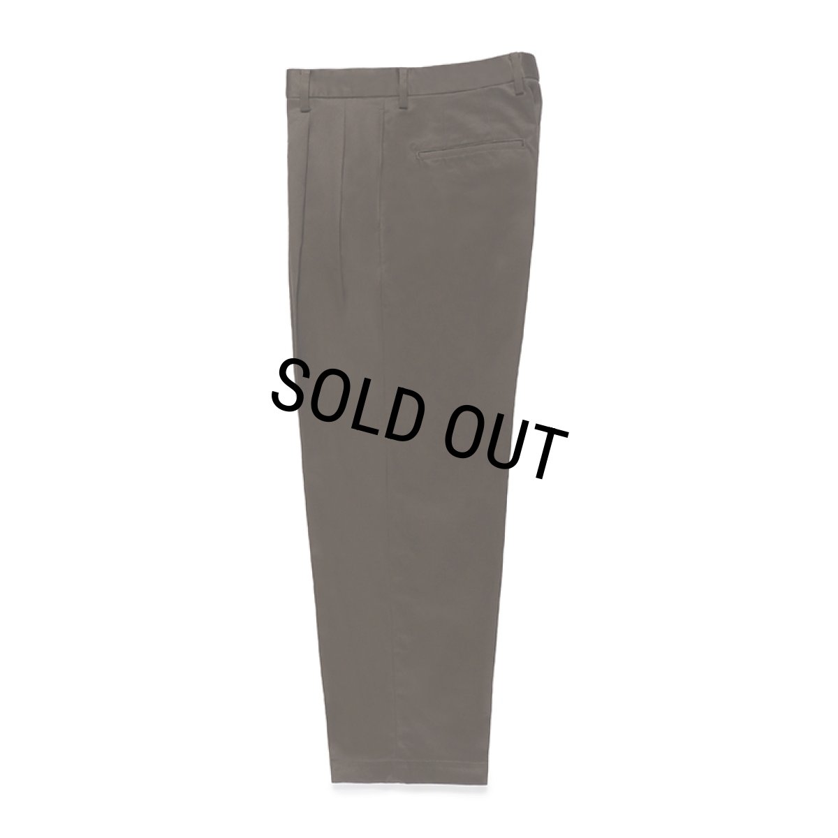 画像1: WACKO MARIA/DOUBLE PLEATED CHINO TROUSERS（KHAKI）［ツータックチノトラウザース-24春夏］ (1)