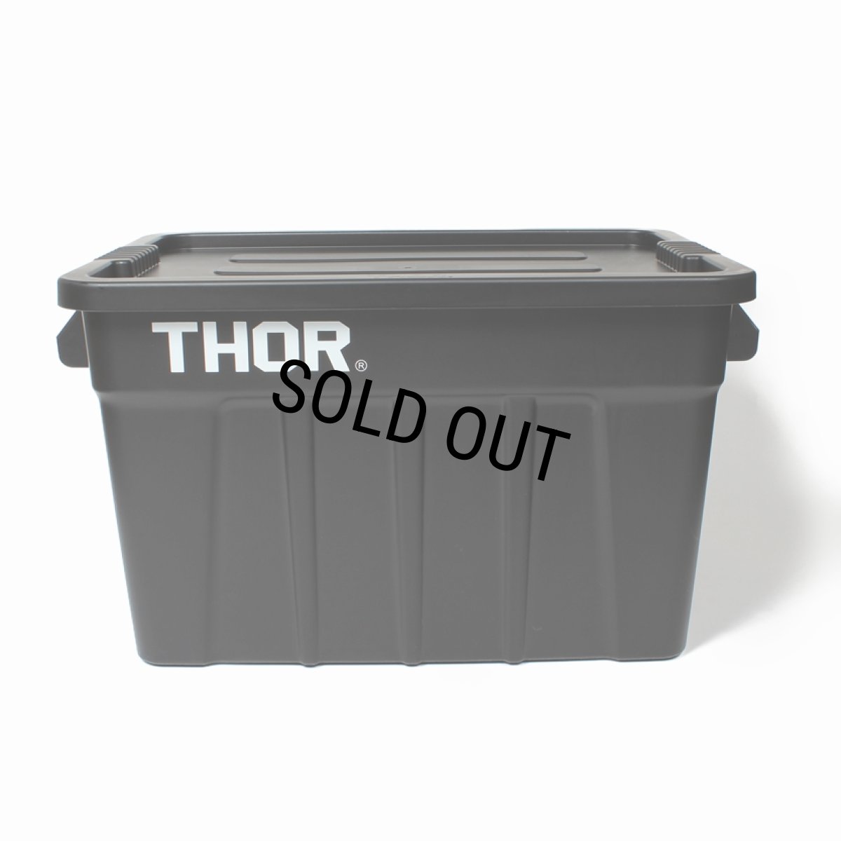 画像2: WACKO MARIA/THOR / LARGE TOTES WITH LID 75L（BLACK）［75L コンテナ-24春夏］ (2)