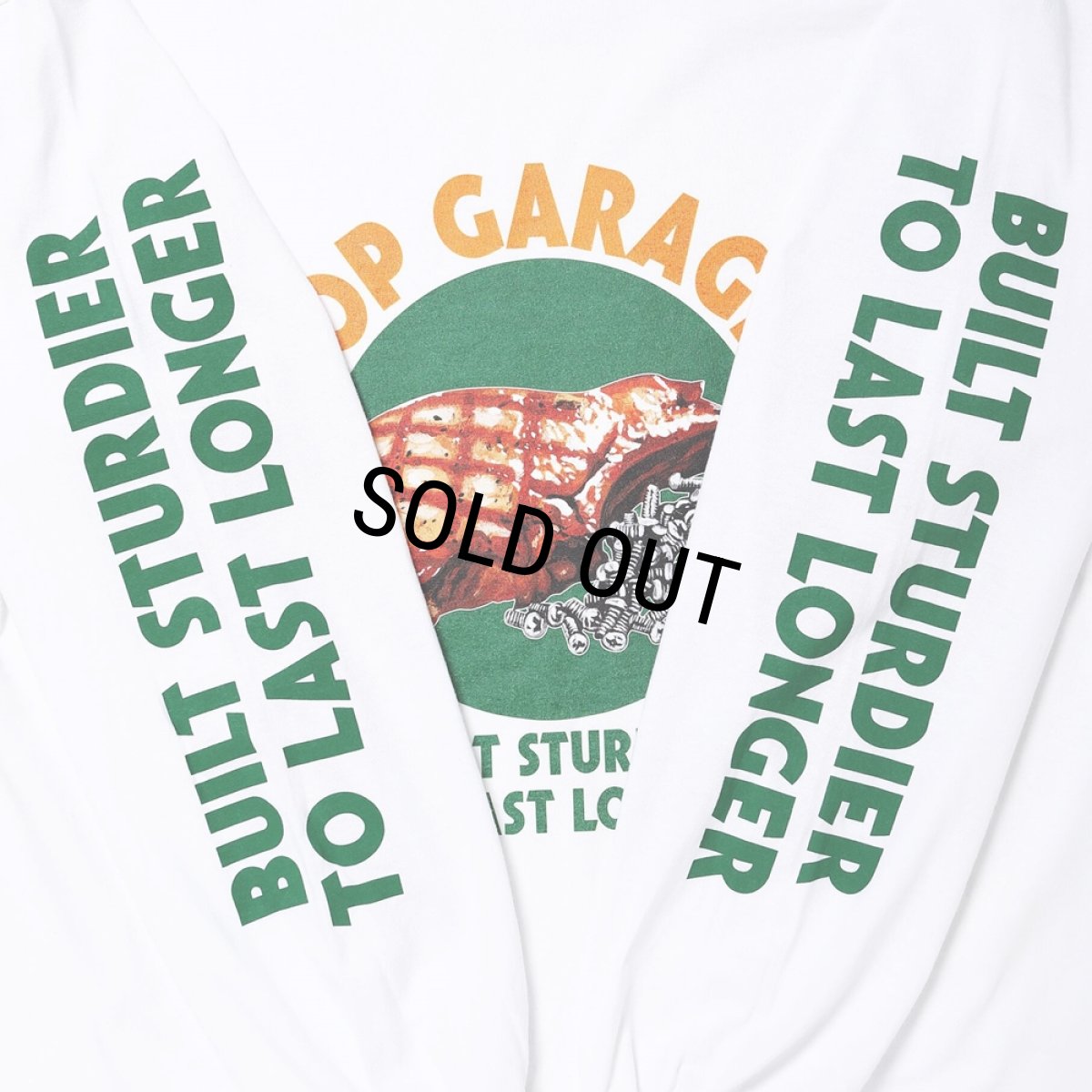 画像3: PORKCHOP/PC＆SCREW L/S TEE（WHITE）［プリント長袖T-24春夏］ (3)