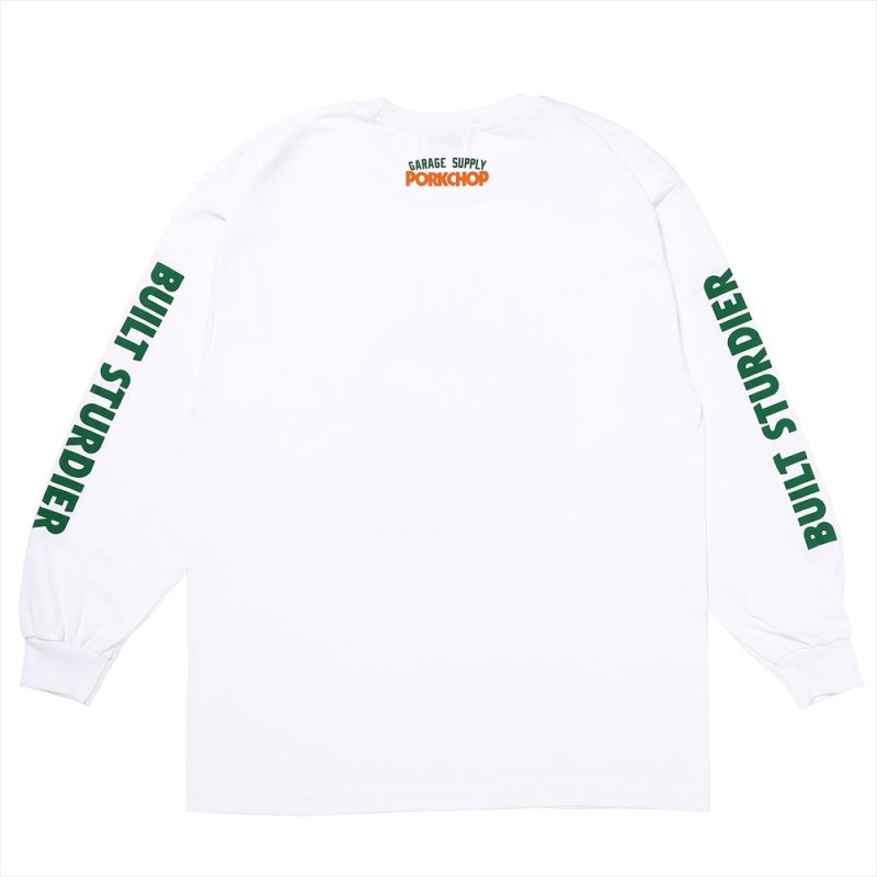 画像2: PORKCHOP/PC＆SCREW L/S TEE（WHITE）［プリント長袖T-24春夏］