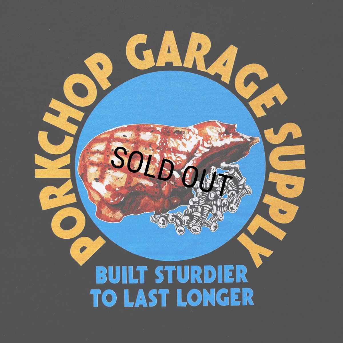 画像4: PORKCHOP/PC＆SCREW L/S TEE（BLACK）［プリント長袖T-24春夏］ (4)