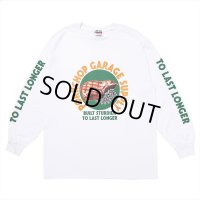 PORKCHOP/PC＆SCREW L/S TEE（WHITE）［プリント長袖T-24春夏］
