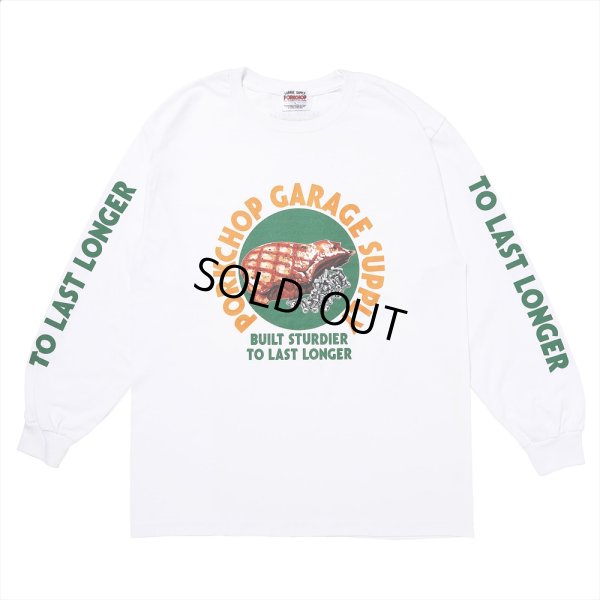 画像1: PORKCHOP/PC＆SCREW L/S TEE（WHITE）［プリント長袖T-24春夏］