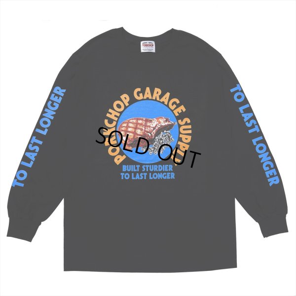 画像1: PORKCHOP/PC＆SCREW L/S TEE（BLACK）［プリント長袖T-24春夏］