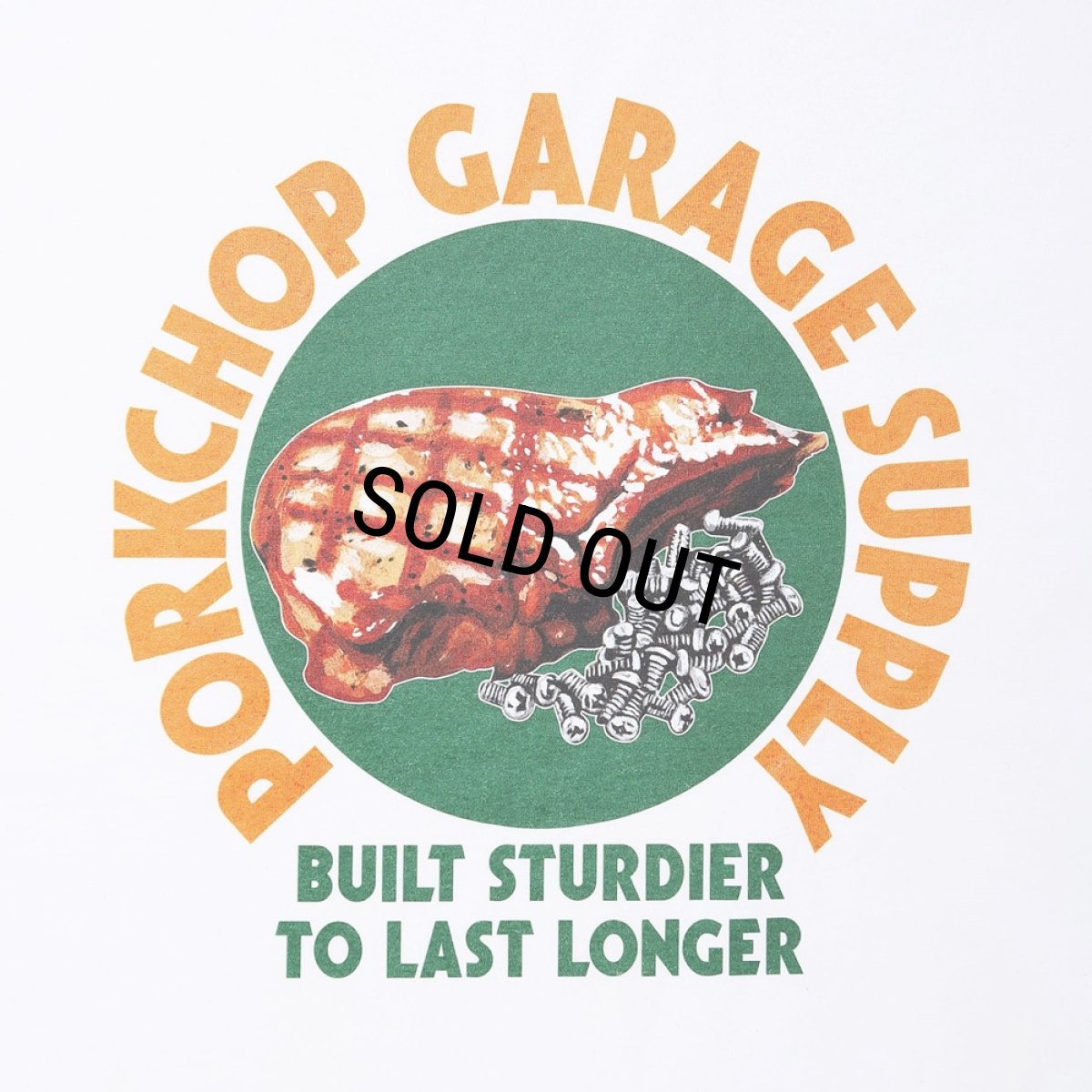 画像4: PORKCHOP/PC＆SCREW L/S TEE（WHITE）［プリント長袖T-24春夏］ (4)