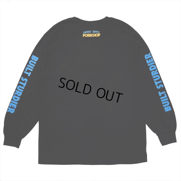 画像2: PORKCHOP/PC＆SCREW L/S TEE（BLACK）［プリント長袖T-24春夏］