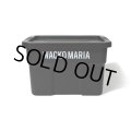 WACKO MARIA/THOR / LARGE TOTES WITH LID DC 22L（BLACK）［22L コンテナ-24春夏］