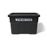 WACKO MARIA/THOR / LARGE TOTES WITH LID DC 22L（BLACK）［22L コンテナ-24春夏］