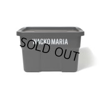 WACKO MARIA/THOR / LARGE TOTES WITH LID DC 22L（BLACK）［22L コンテナ-24春夏］