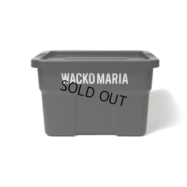 画像1: WACKO MARIA/THOR / LARGE TOTES WITH LID DC 22L（BLACK）［22L コンテナ-24春夏］