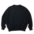 画像2: COOTIE PRODUCTIONS/Open End Yarn Plain Sweat Crew（Black）［スウェットクルー-24春夏］ (2)