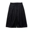 画像1: COOTIE PRODUCTIONS/Combat Wool Twill Shin Cut Wide Easy Trousers（Black）［シンカットワイドイージートラウザース-24春夏］ (1)