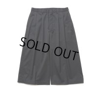 COOTIE PRODUCTIONS/Combat Wool Twill Shin Cut Wide Easy Trousers（Black）［シンカットワイドイージートラウザース-24春夏］
