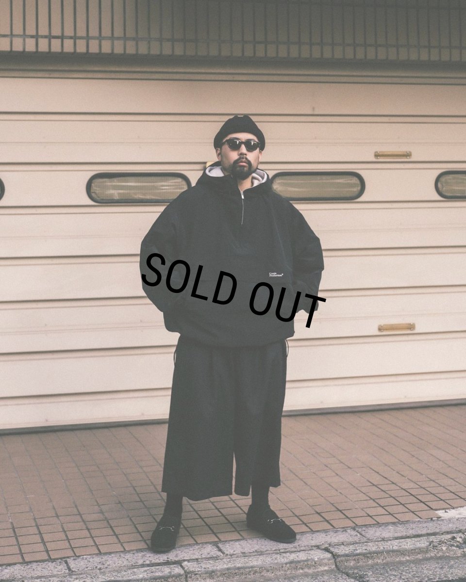 画像3: COOTIE PRODUCTIONS/Combat Wool Twill Shin Cut Wide Easy Trousers（Black）［シンカットワイドイージートラウザース-24春夏］ (3)