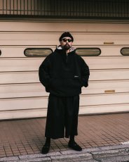 画像3: COOTIE PRODUCTIONS/Combat Wool Twill Shin Cut Wide Easy Trousers（Black）［シンカットワイドイージートラウザース-24春夏］ (3)