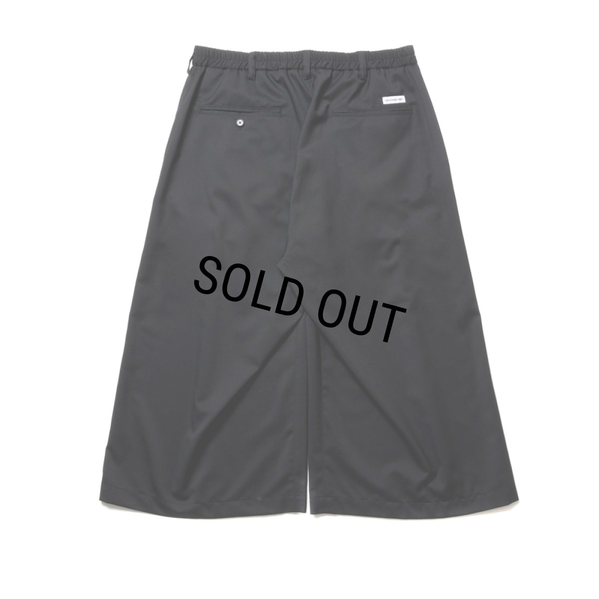 画像2: COOTIE PRODUCTIONS/Combat Wool Twill Shin Cut Wide Easy Trousers（Black）［シンカットワイドイージートラウザース-24春夏］ (2)