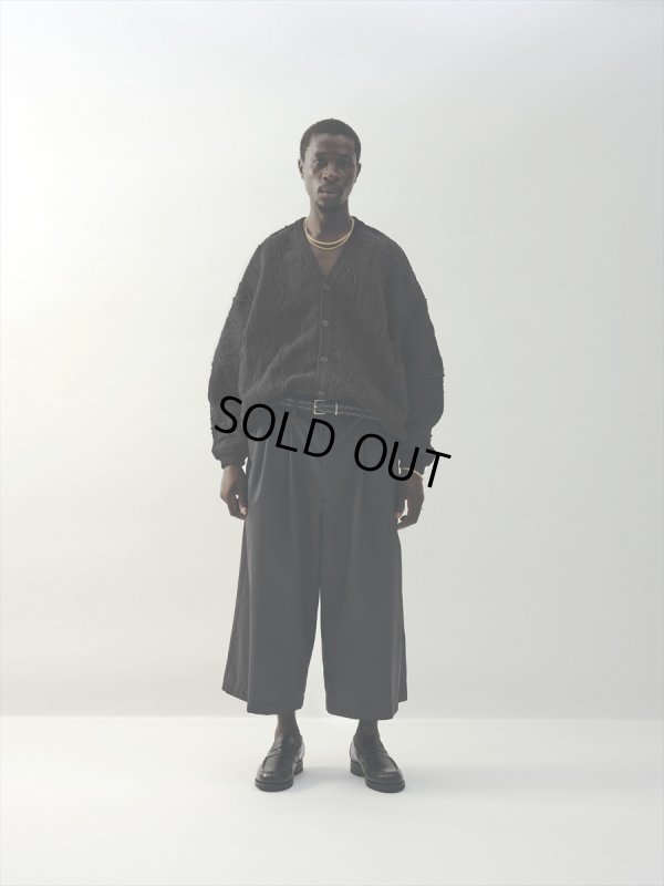 画像4: COOTIE PRODUCTIONS/Combat Wool Twill Shin Cut Wide Easy Trousers（Black）［シンカットワイドイージートラウザース-24春夏］